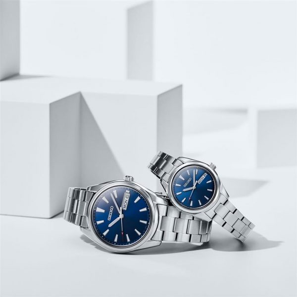 Seiko Herr 40 mm 100M Safir. Dag/datum - Bild 2
