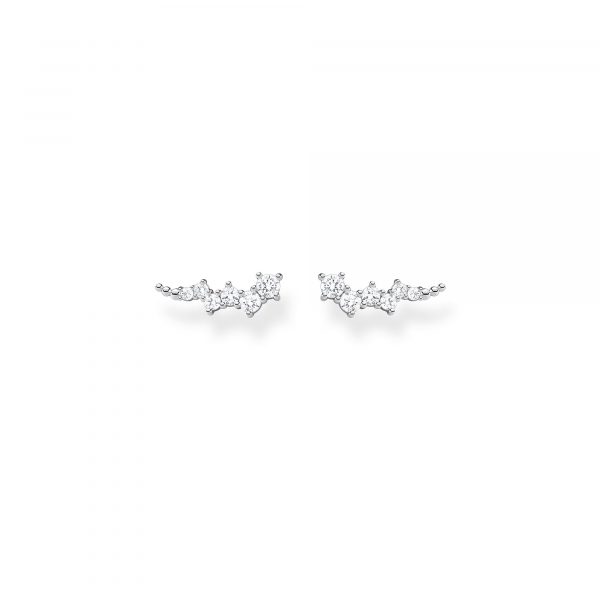 Thomas Sabo Örhänge Öronklättraren med sten. silver
