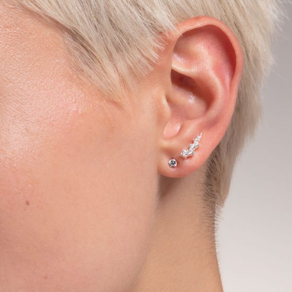 Thomas Sabo Örhänge Öronklättraren med sten. silver - Bild 2