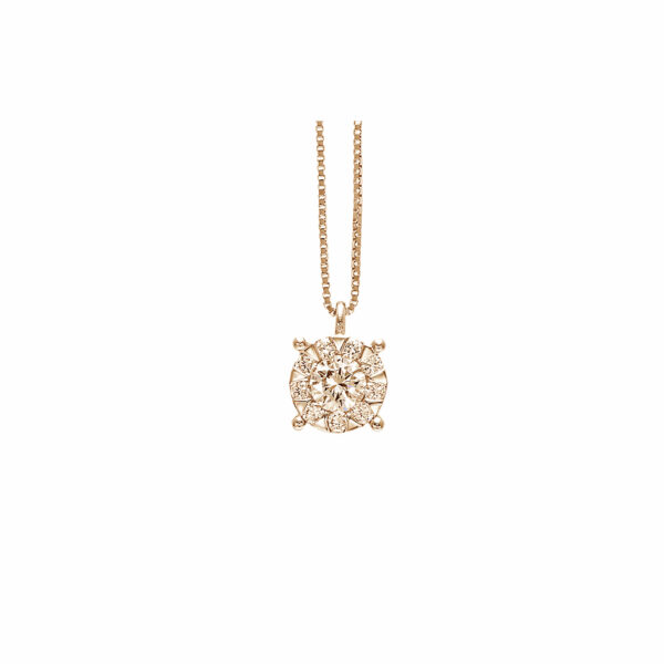 Piero Milano - Bloom Halsband guld 18 k med diamanter