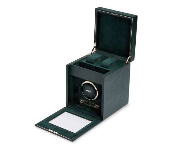 Wolf British Racing Green 1 piece watch winder
