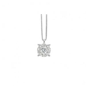 Piero Milano - Bloom Halsband vitguld 18 k med diamanter
