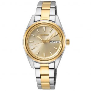 Seiko Dam 30 mm 100M Safir. Dag/datum