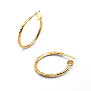 Sandberg Örhänge - Ringo Creol 18 k guld - 23 mm