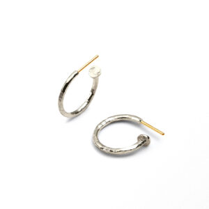 Sandberg Örhänge Ringo Creol Silver/18 k guld. 17 mm