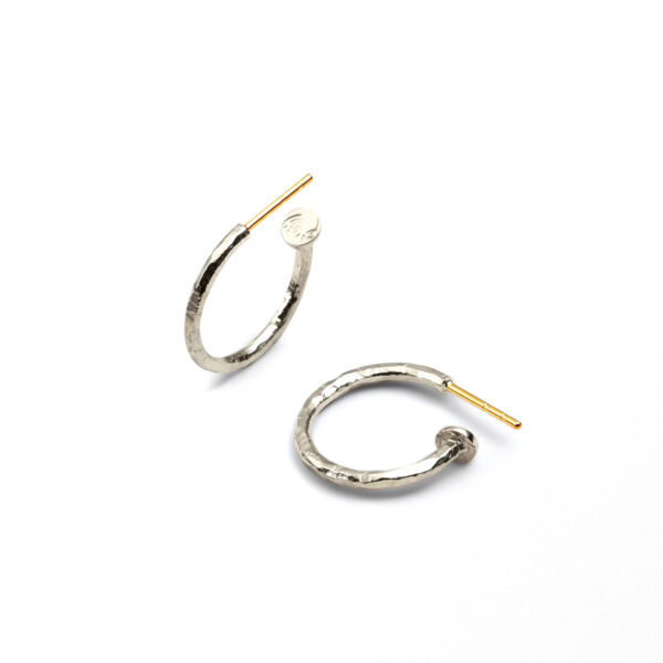 Sandberg Örhänge Ringo Creol Silver/18 k guld. 17 mm
