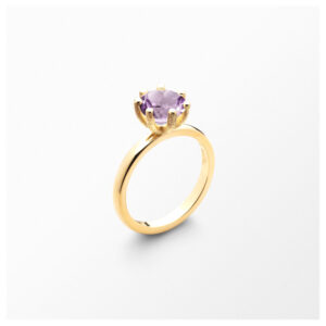 Sandberg Cocktail ring Ljus Ametist 18 k guld 5 mm