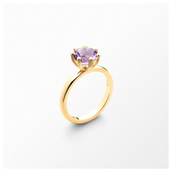 Sandberg Cocktail ring Ljus Ametist 18 k guld 5 mm