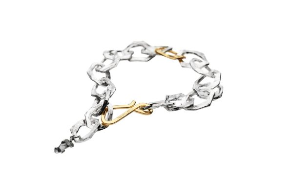 Sandberg Stor Grim Armband Silver/18 k guld - Bild 2