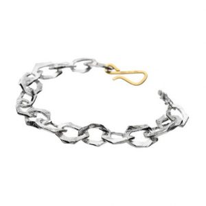 Sandberg Stor Grim Armband Silver/18 k guld