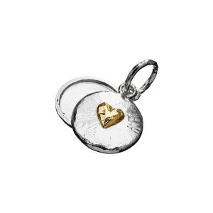 Sandberg Hänge Nära & Kära Hjärta silver/guld 18k. 2 delar