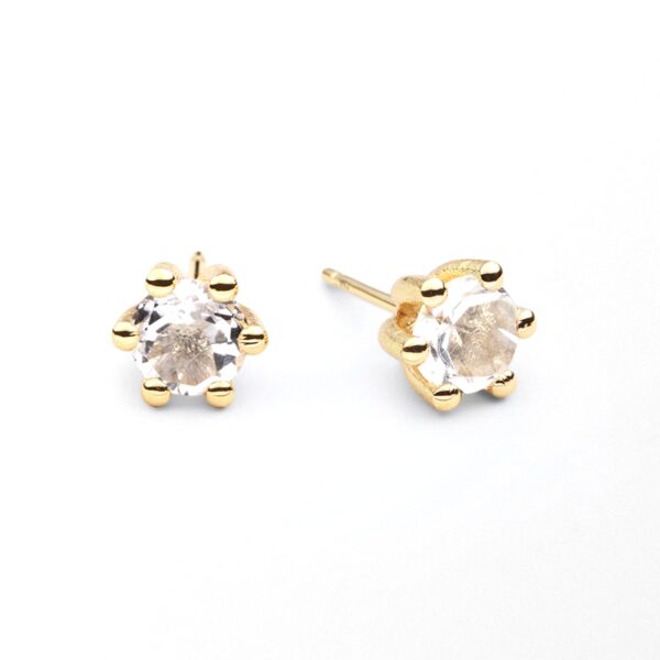 Sandberg Cocktail örhänge bergkristall 18 k 6 mm
