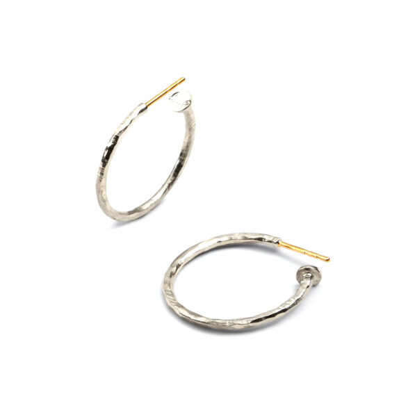 Sandberg Örhänge Ringo Creol Silver/18 k guld 23 mm