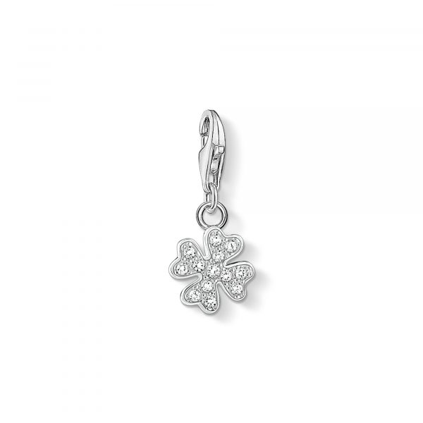 Thomas Sabo Charms berlock: Glittrande klöverblad