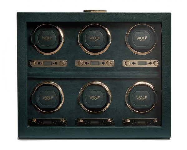 Wolf British Racing Green 6 pices Watch Winder - Bild 2