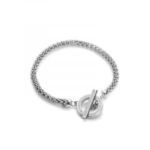 Chros Copenhagen: Ørskov – armband i rhodierat silver med zirkonia