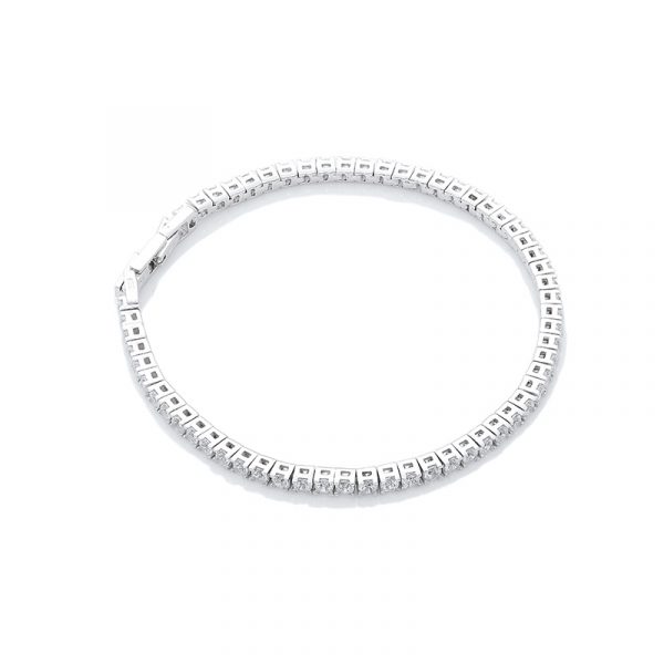 Chros Chopenhagen: Orpello – tennisarmband i 18 karat silver och zirkonia