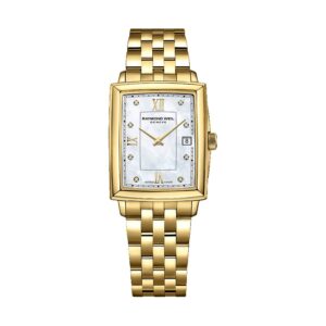 Raymond Weil Toccata Vit pärlemo tavla och diamanter. 23*28 mm