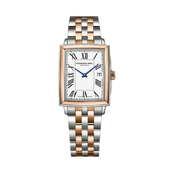 Raymond Weil Toccata Vit tavla. Stål/Rosé. 23*28 mm