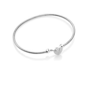 Chros Choenhagen: Bound By Love – armband rhodierat silver /zirkonia stenar