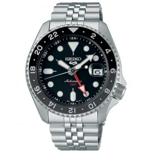 Seiko 5 Sports Mens 42 mm 100M Automatic GMT.
