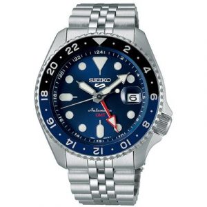 Seiko 5 Sports Mens 42 mm 100M Automatic GMT.