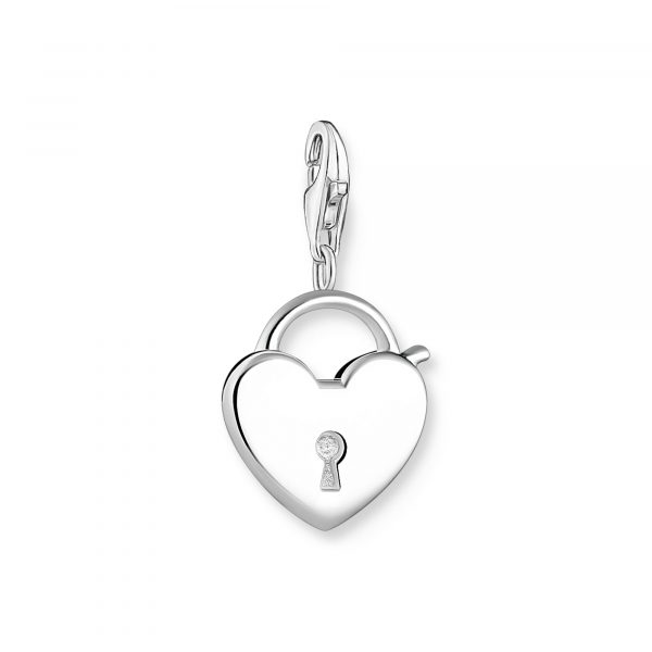 Thomas Sabo Charms berlock: Charm Hänglåshjärta silver. Sista ex