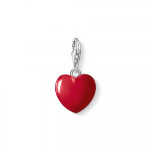 Thomas Sabo Charms berlock: Charm Rött Hjärta silver. Sista ex