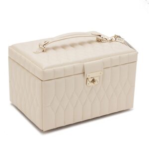 Wolf smyckeskrin. Caroline Medium Jewellery Case. Ivory.