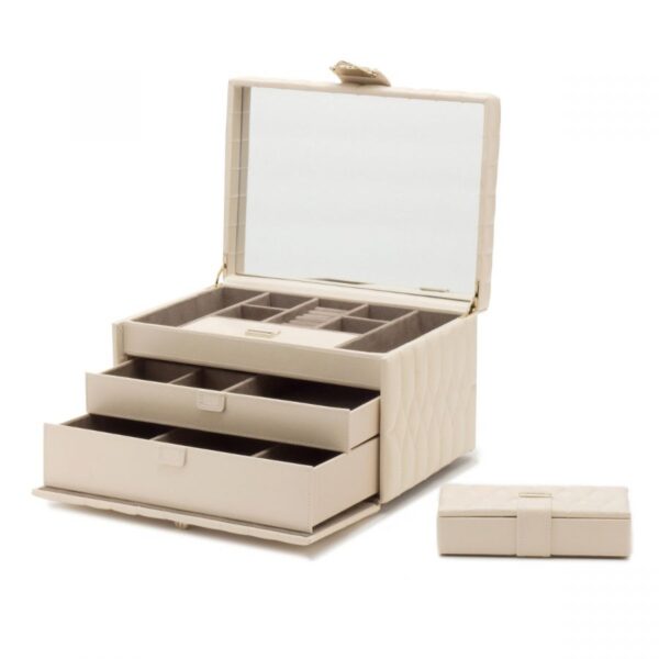 Wolf smyckeskrin. Caroline Medium Jewellery Case. Ivory. - Bild 3