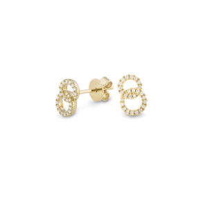 Piero Milano - Forma mini collection - örhängen guld 18 k med diamanter