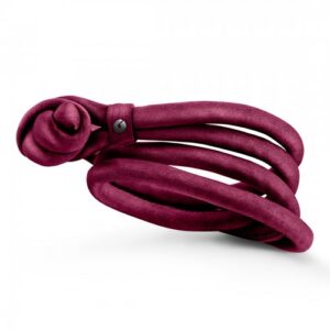 Ole Lynggard Armband Silke Vinröd. Medium