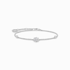 Thomas Sabo Armband Klöverblad med stenar silver