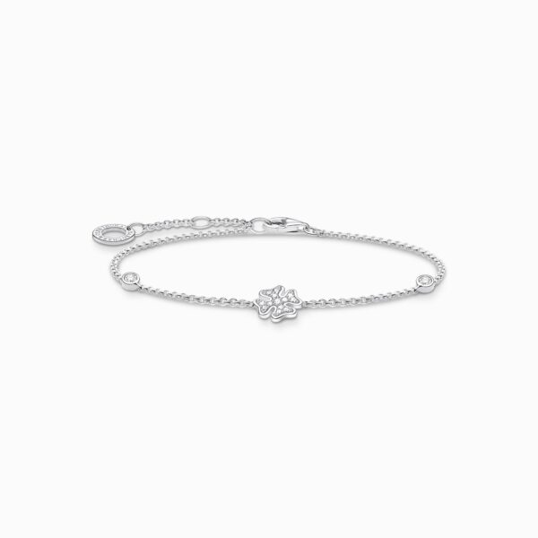 Thomas Sabo Armband Klöverblad med stenar silver