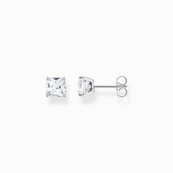 Thomas Sabo Örhängen med vit sten silver