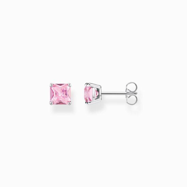 Thomas Sabo Örhängen med rosa sten, silver
