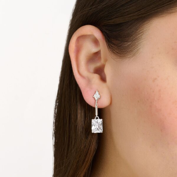 Thomas Sabo Örhängen med vita sten, silver - Bild 2