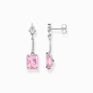 Thomas Sabo Örhängen med rosa sten, silver