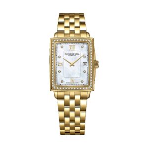 Raymond Weil Toccata Vit pärlemo tavla och diamanter. 23*28 mm