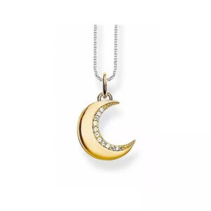 Thomas Sabo Halsband Måne med stenar