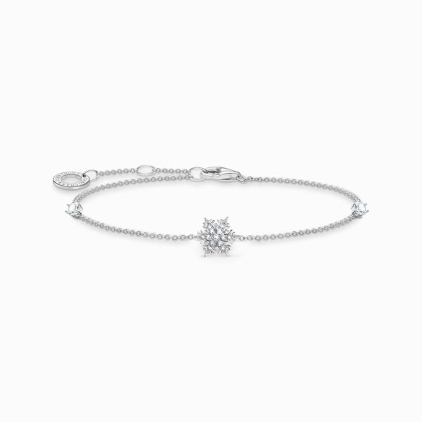 Thomas Sabo Armband Snöflinga med vita stenar. 1 ex