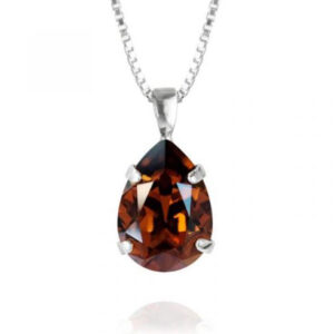 Caroline Svedbom Drop Necklace / Smoked Topaz