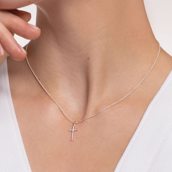 Thomas Sabo Charm halsband Kors pavé - Bild 2