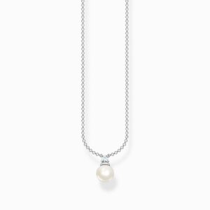 Thomas Sabo halsband - Pärla med zirkonia sten