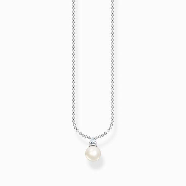 Thomas Sabo halsband - Pärla med zirkonia sten