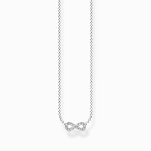 Thomas Sabo - Halsband Infinity pavè, silver med stenar