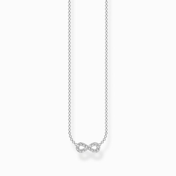 Thomas Sabo - Halsband Infinity pavè, silver med stenar