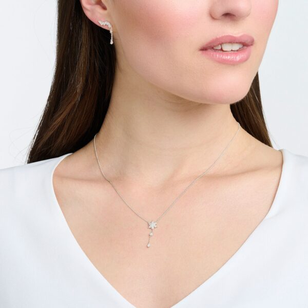 Thomas Sabo Charm halsband Snöflinga vita stenar - Bild 2