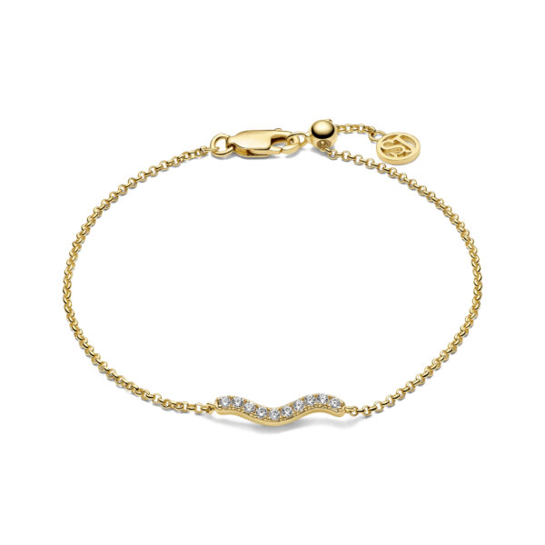 Sif Jakobs Armband Ellera Waves - 18 Kt. Guldpläterat silver