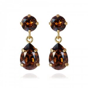Caroline Svedbom Örhängen Mini Drop Smoked Topaz